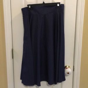 Lined Navy Blue Beautiful Flowy Dress Skirt